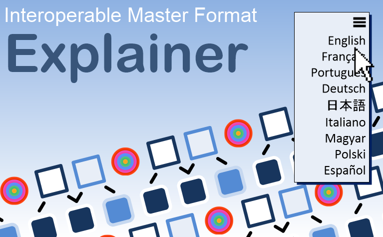 Banner for an explainer to the Interoperable Master Format (IMF)